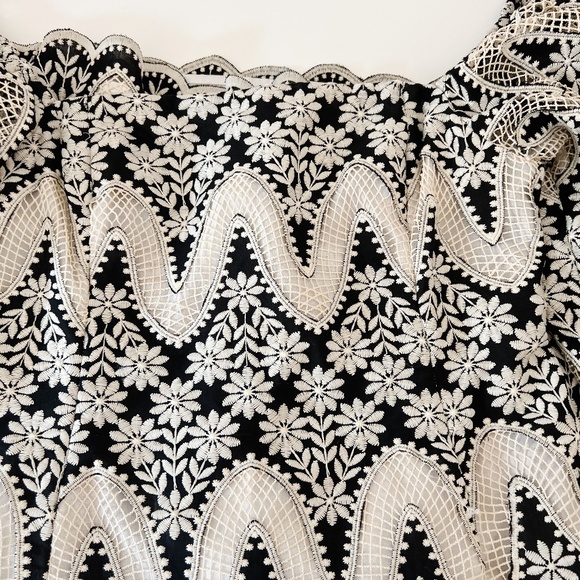 Cara Cara Montauk Scallop Eyelet Mini Dress, Size Small - Picture 10 of 11